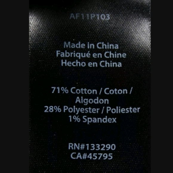 Zoe Blue Cotton Blend Women's 5 Pocket Skin - Picture 3 of 6